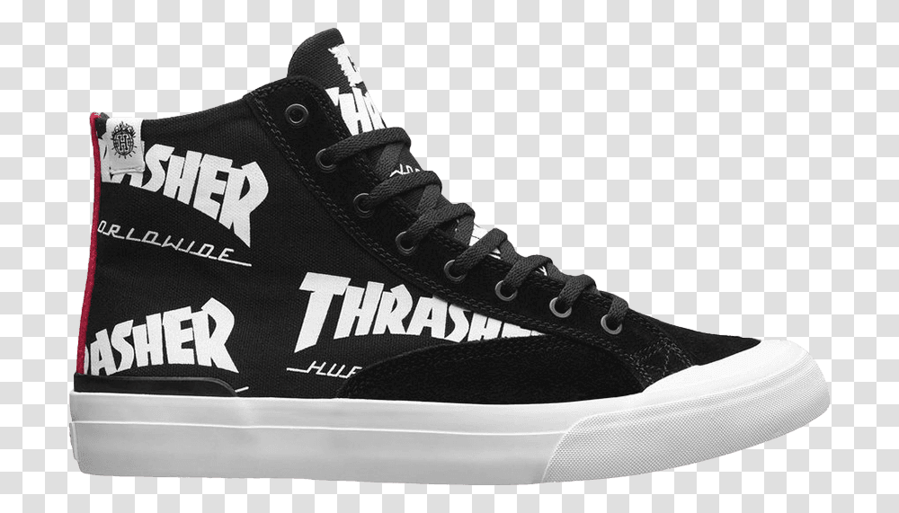 Thrasher X Classic Hi Converse Thrasher, Shoe, Footwear, Apparel Transparent Png
