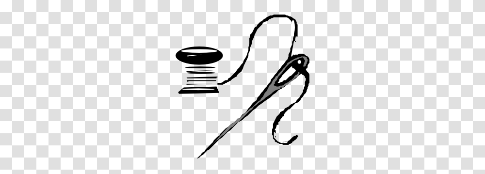 Thread And Needle Clip Art Sewing Things N Trips N Tricks N, Bow, Drawing, Stencil Transparent Png