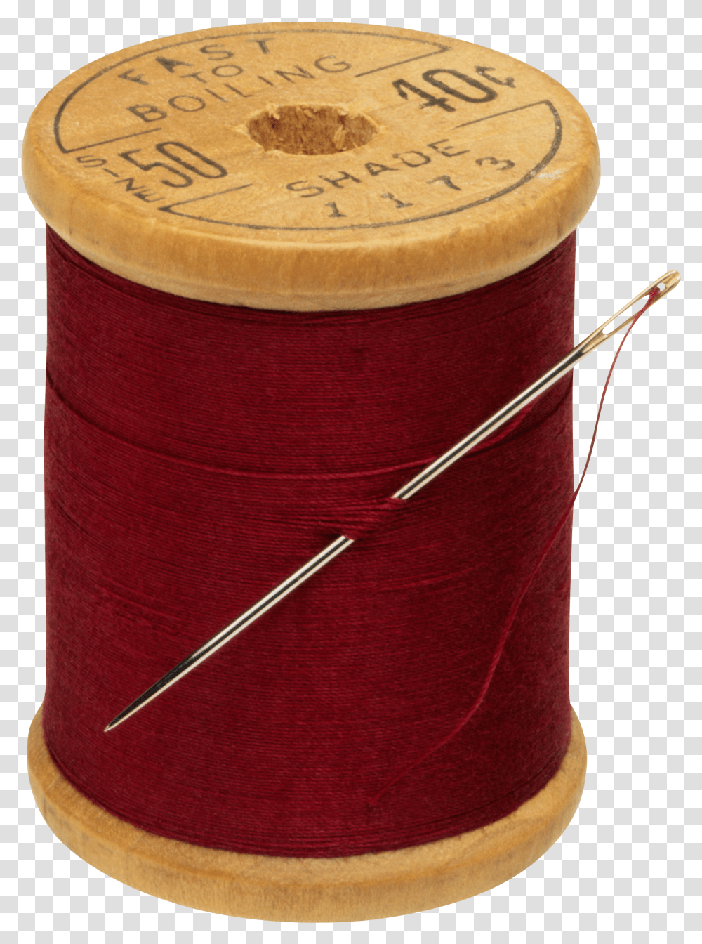 Thread And Needle Needle Spool Of Red Thread Transparent Png