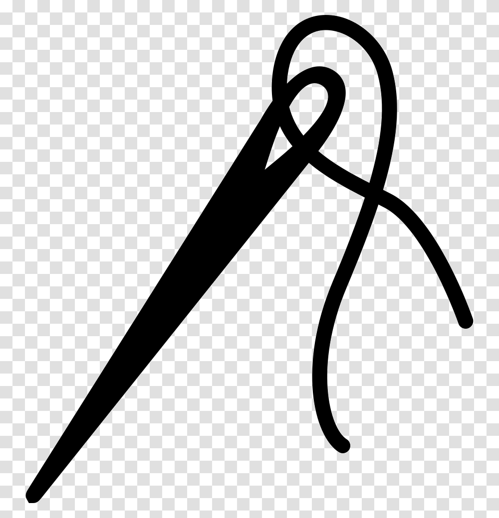Thread And Needle Thread And Needle Icon, Alphabet, Scissors, Blade Transparent Png