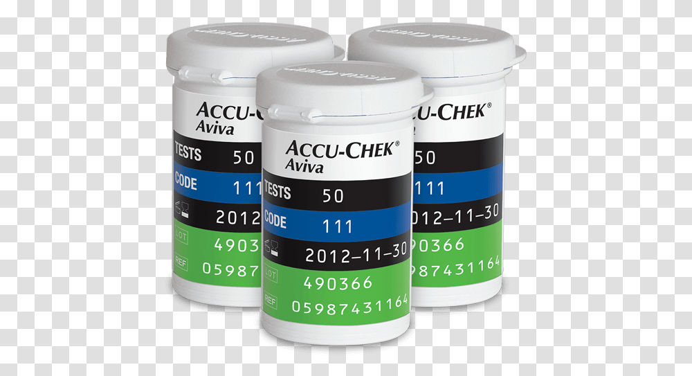 Three Accu Chek Aviva Plus Blood Glucose Test Strip Accu Chek Aviva Plus, Shaker, Bottle, Paint Container, First Aid Transparent Png