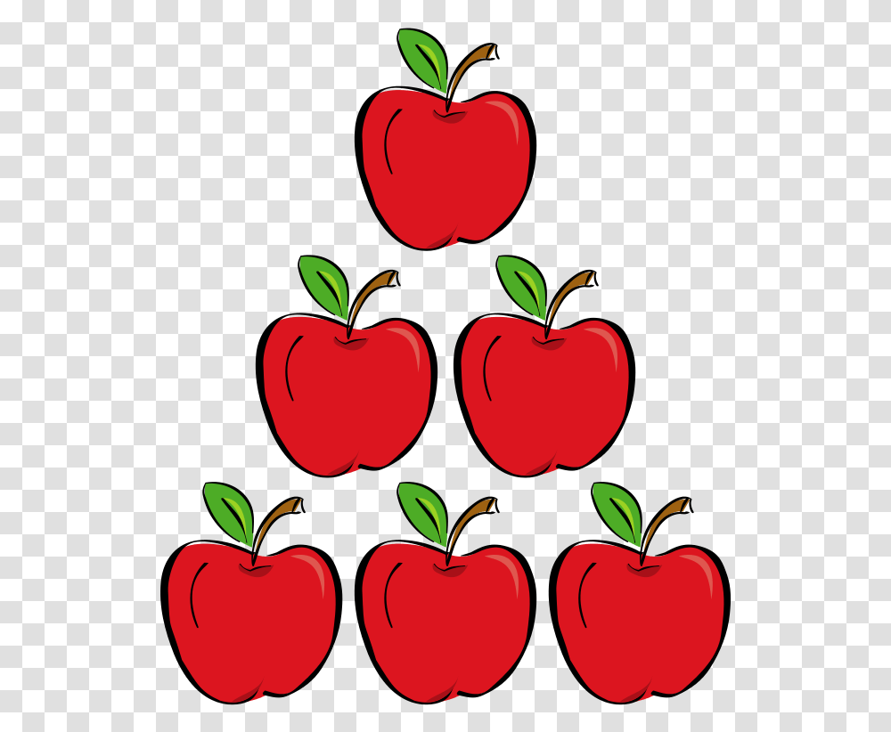 Three Apples Apples Cartoon, Plant, Fruit, Food, Painting Transparent Png