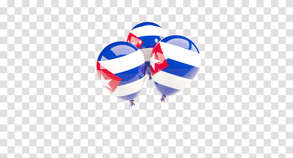 Three Balloons Illustration Of Flag Of Cuba Transparent Png