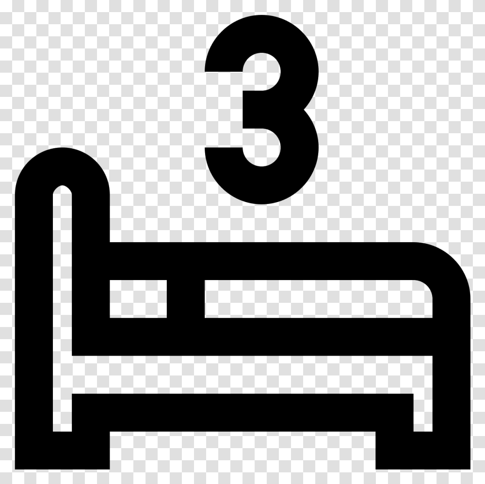 Three Beds Icon 3 Beds Symbol, Gray, World Of Warcraft Transparent Png
