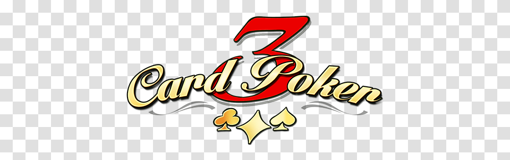 Three Card Poker Tom Horn Gaming Three Card Poker Logo, Text, Symbol, Number, Beverage Transparent Png