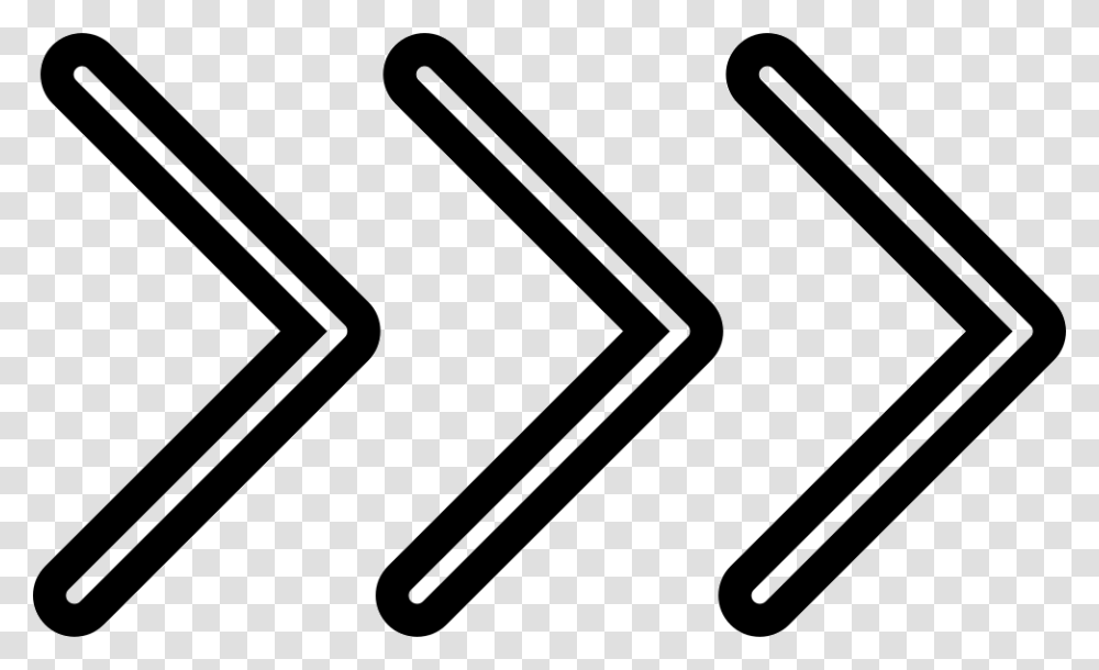 Three Chevron Arrows Pointing Right 3 Arrows Pointing Right, Logo, Trademark Transparent Png