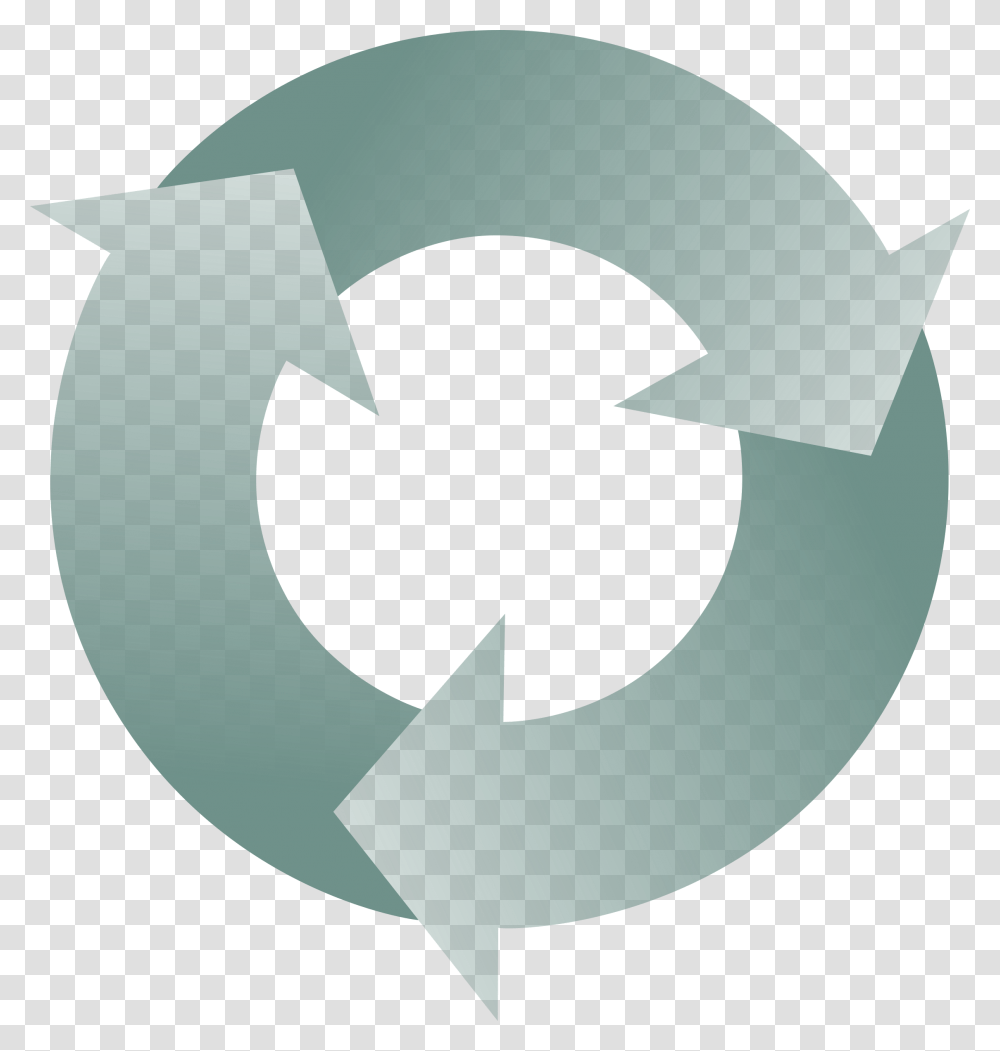 Three Circular Interlocking Arrows Clip Arts Circle Of Three Arrows, Recycling Symbol, Star Symbol Transparent Png
