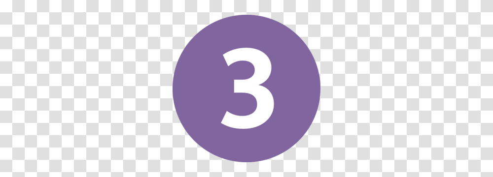 Three Clip Art, Number, Purple Transparent Png