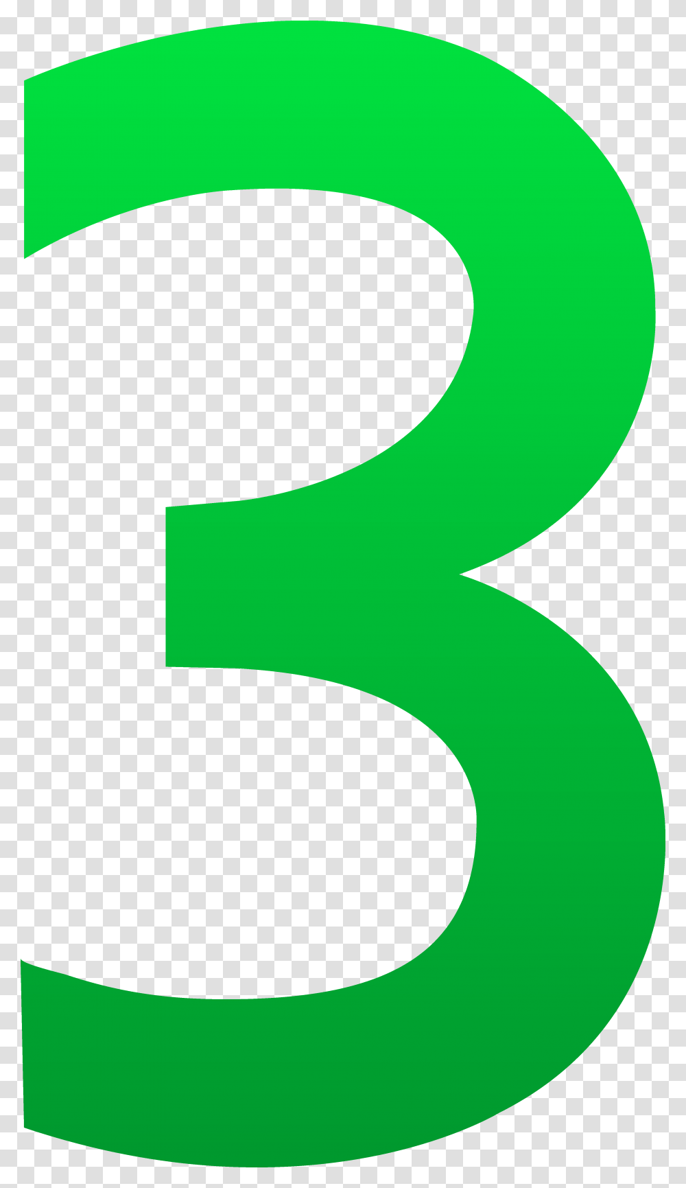 Three Cliparts, Number Transparent Png