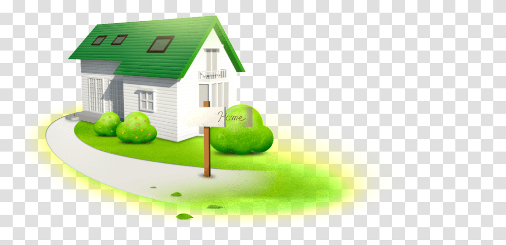 Three Dimensional Cartoon House Element Design Free Download, Outdoors Transparent Png