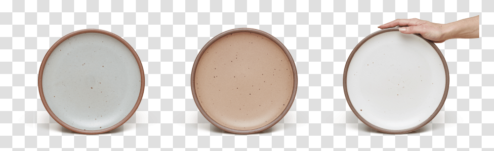 Three East Fork Pottery Dinner Plates In The Core Colors Circle, Cosmetics, Face Makeup, Person, Human Transparent Png