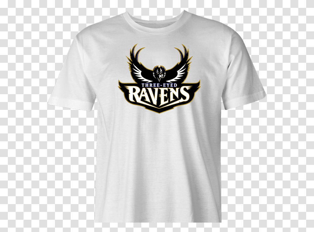 Three Eyed Ravens Baltimore Ravens Logo, Clothing, Apparel, Shirt, T-Shirt Transparent Png