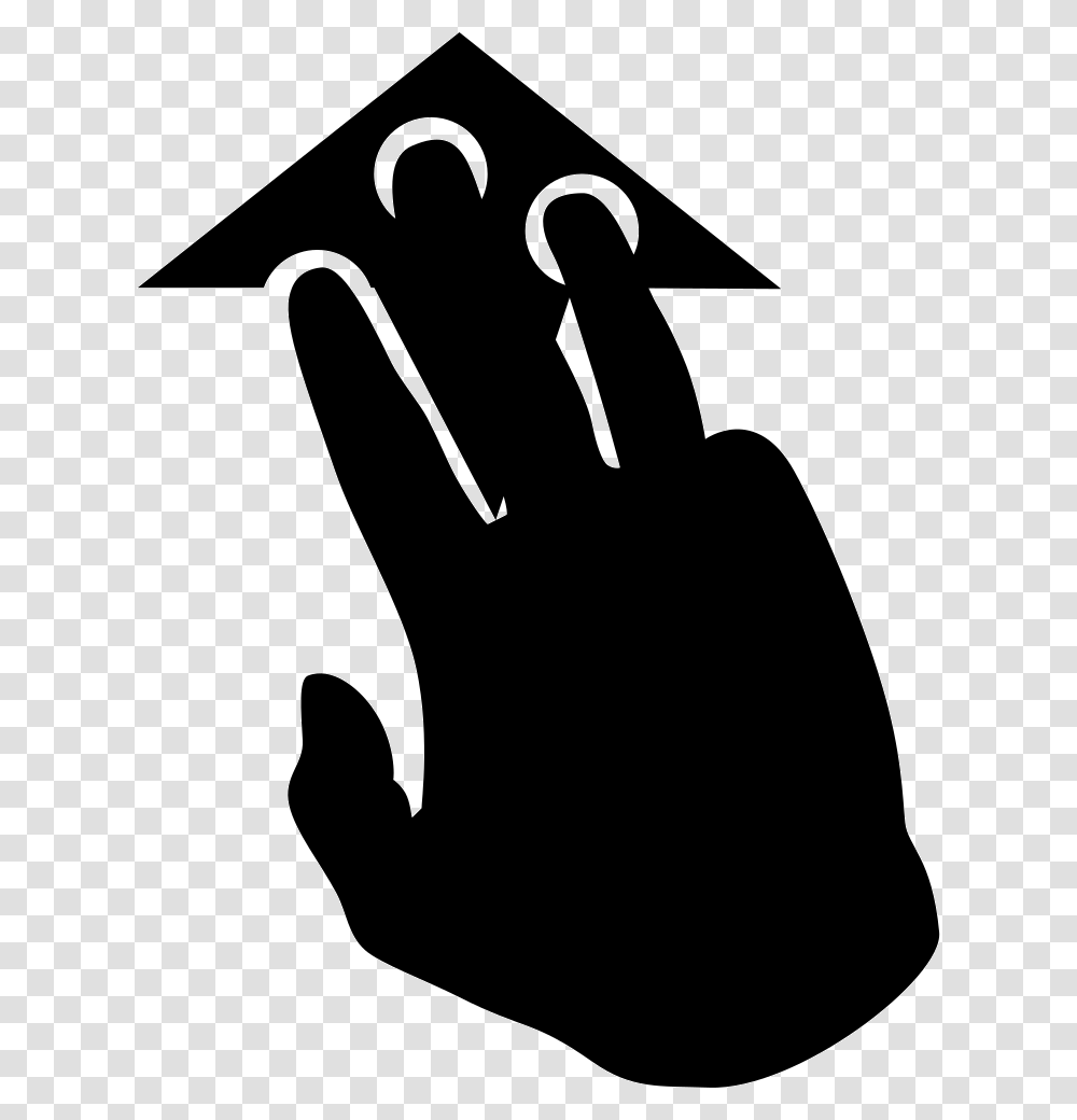 Three Finger Pointing, Stencil, Hand, Silhouette, Hook Transparent Png