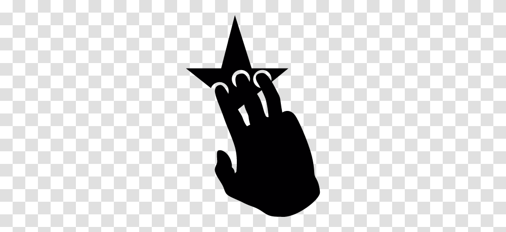 Three Fingers Of A Black Hand On A Star Shape Free Vectors, Quake Transparent Png