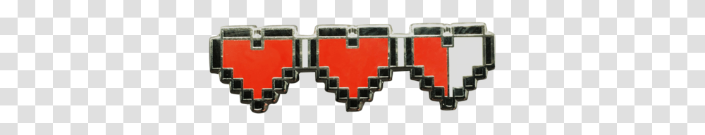 Three Heart Zelda Pin Illustration, Logo, Trademark, First Aid Transparent Png