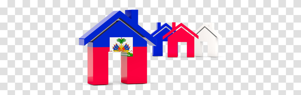 Three Houses With Flag Philippines Flag With House, Logo Transparent Png