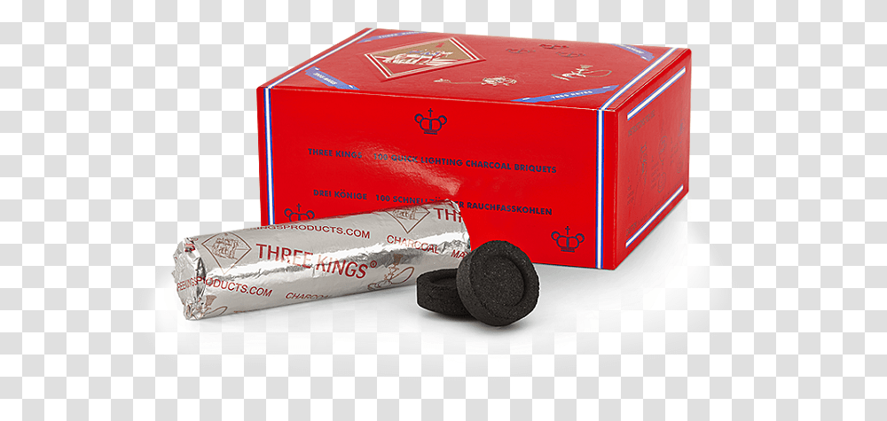 Three King Pack Of 100 X 40mm Charcoal Tablets, Box, Cardboard, Carton, Person Transparent Png