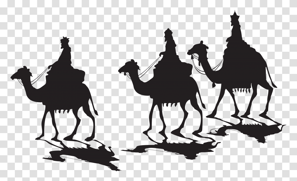Three Kings Silhouette Clip, Label Transparent Png