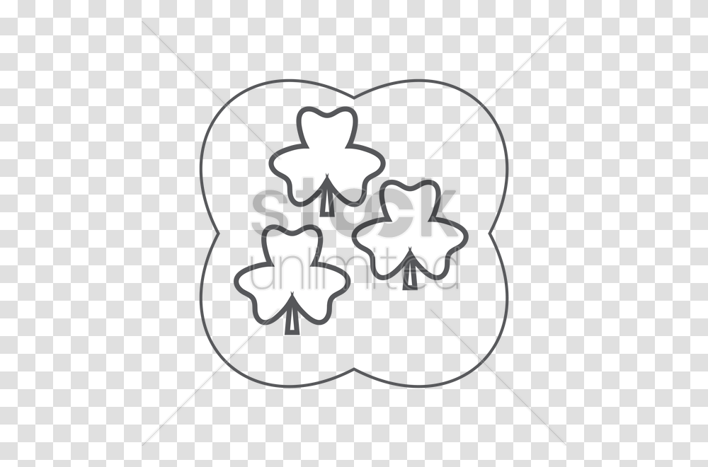 Three Leaf Clovers Vector Image, Bow, Wand, Pin Transparent Png
