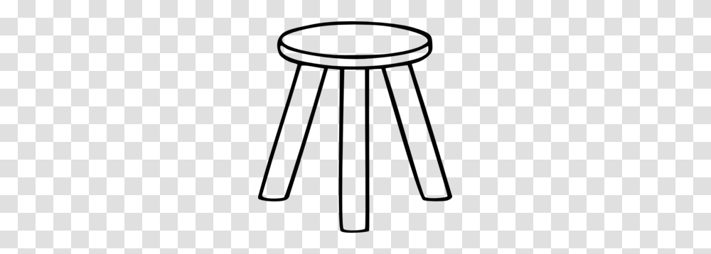 Three Legged Stool Outline Clip Art, Gray, World Of Warcraft Transparent Png