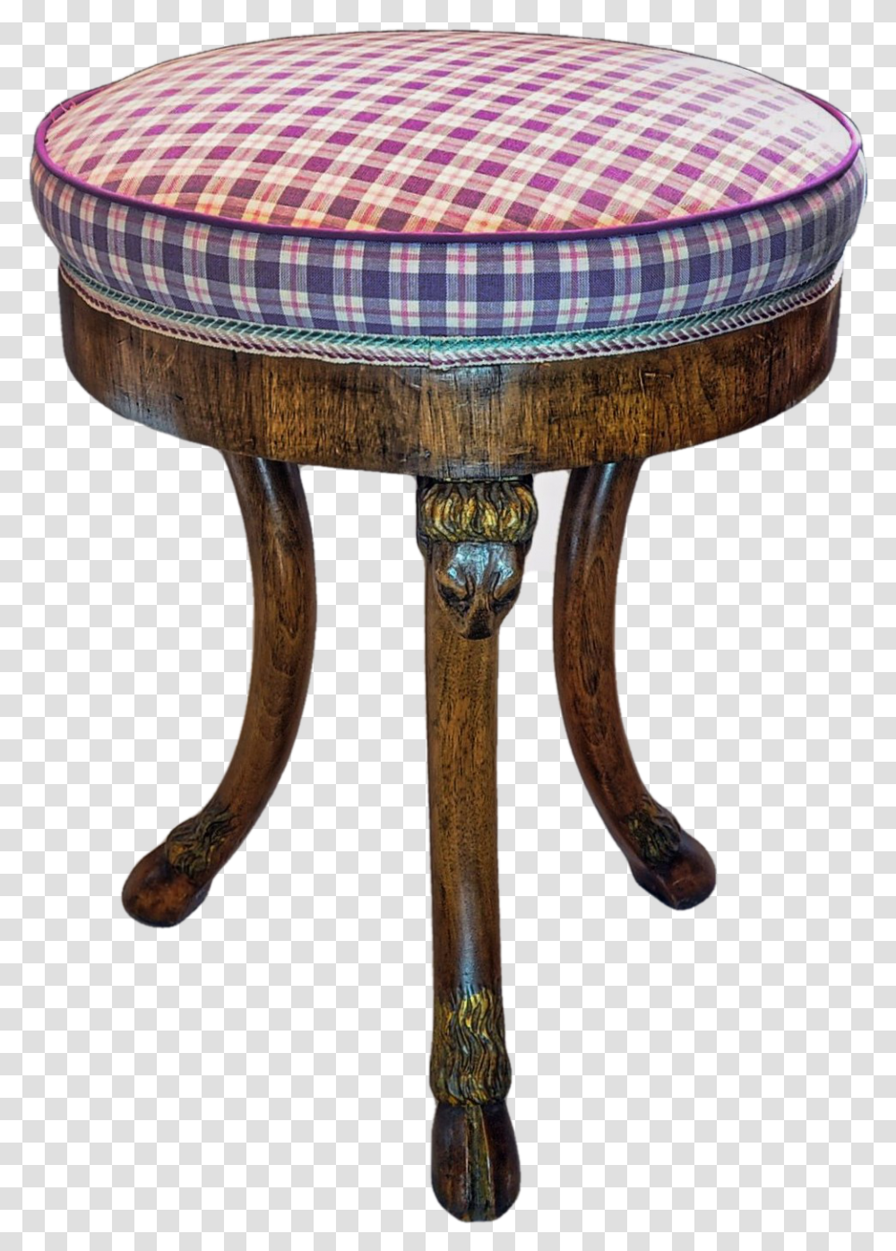 Three Legged Stool With Ramquots Head Corbels Coffee Table, Furniture, Bar Stool, Axe, Chair Transparent Png