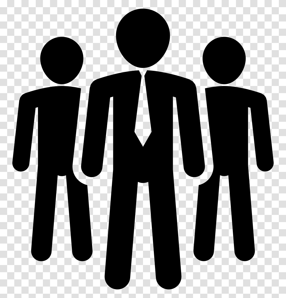 Three Line Team Of People Icon, Person, Human, Sign Transparent Png
