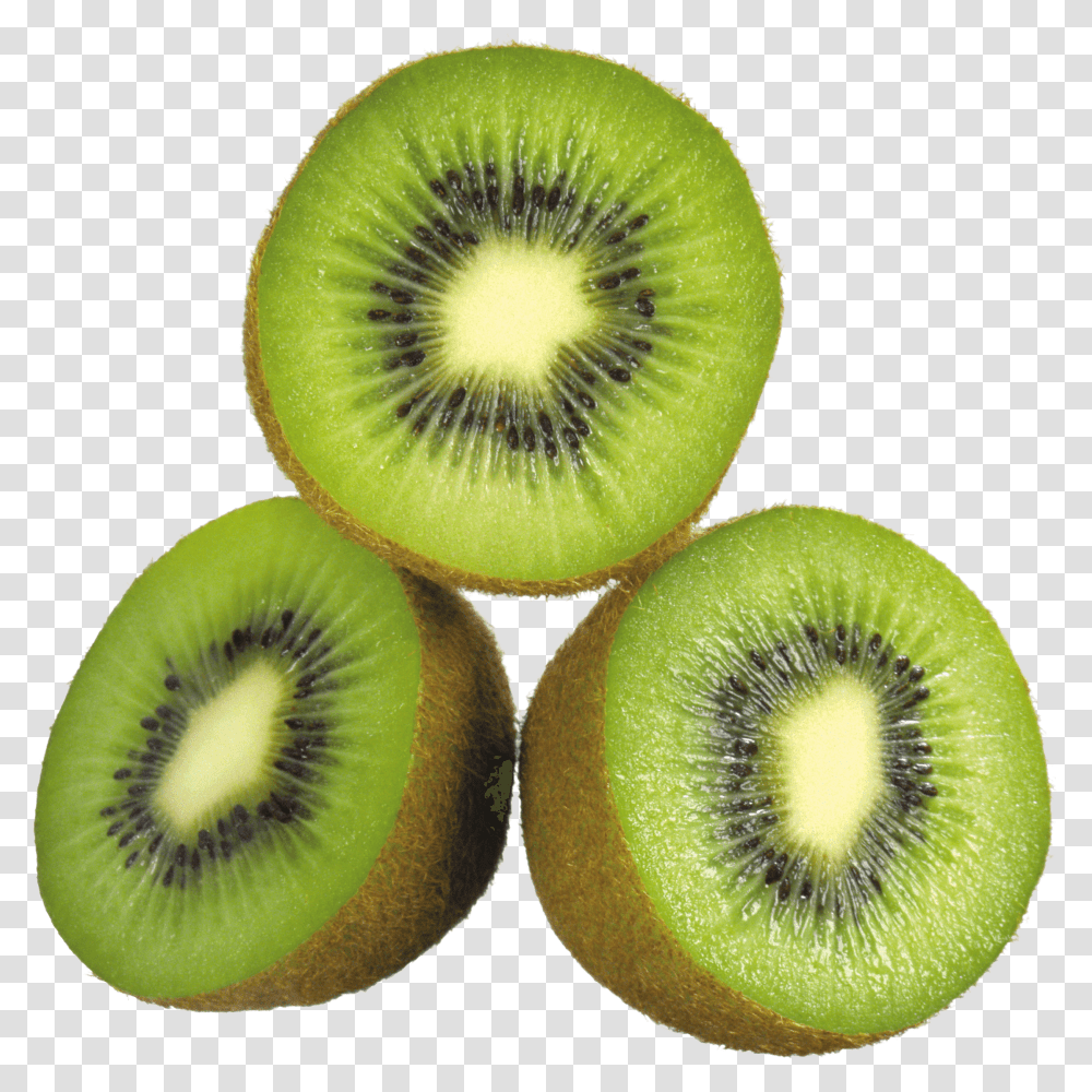 Three Open Kiwis Kiwi, Plant, Fruit, Food, Sliced Transparent Png