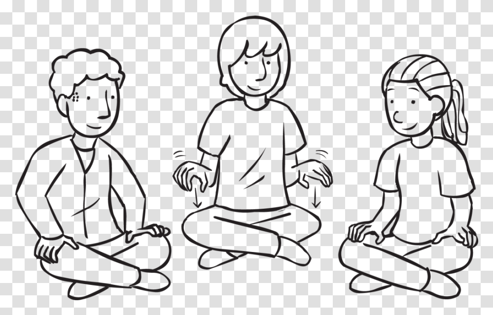 Three People Sitting In A Circle Tapping Their Hands Sitting, Person, Human, Kneeling, Baby Transparent Png