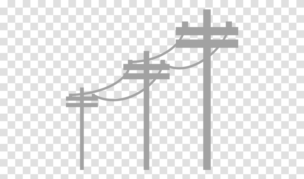 Three Phase Line Electrical Transmission Experts Vector Electricity Poll Icon, Cross, Symbol, Utility Pole, Cable Transparent Png