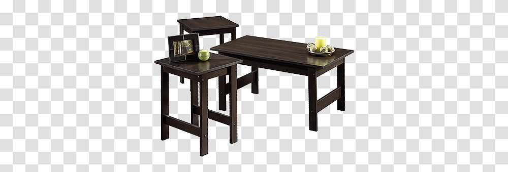 Three Piece Casual Table Set In Cinnamon Cherry Sauder Coffee Table Set, Furniture, Dining Table, Tabletop, Chair Transparent Png