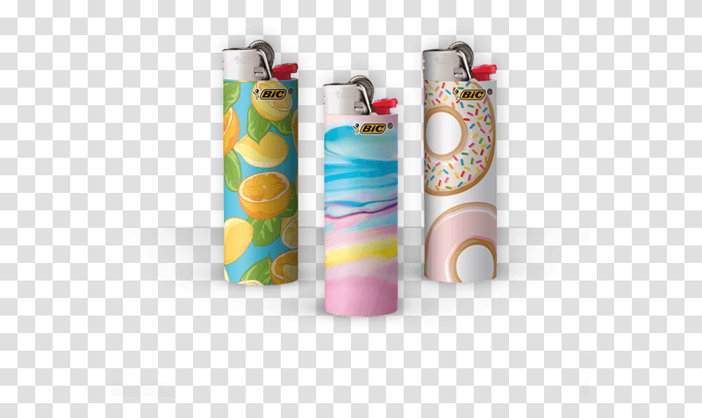 Three Pocket Lighters With Citrus Fruit Doughnuts Construction Paper, Mobile Phone, Electronics, Cell Phone Transparent Png