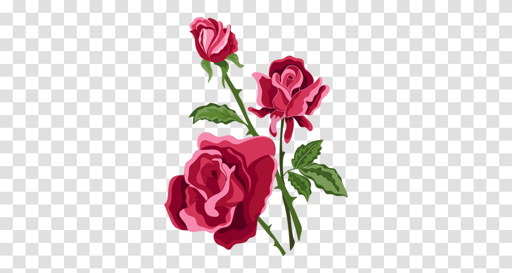 Three Roses Flowers Icon & Svg Vector File Rosas, Plant, Blossom, Carnation, Peony Transparent Png