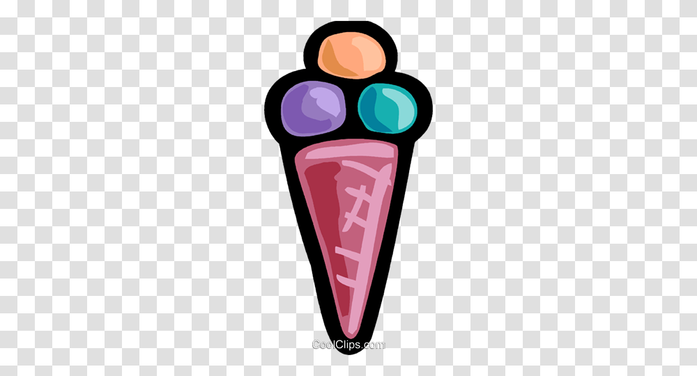 Three Scoop Ice Cream Cone Royalty Free Vector Clip Art, Dessert, Food, Creme Transparent Png