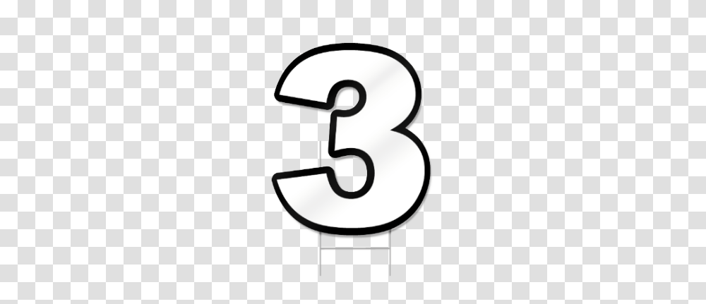 Three Shaped Sign, Number, Alphabet Transparent Png