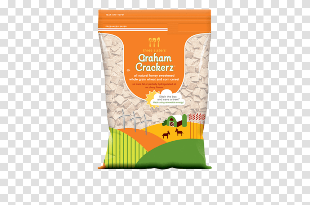 Three Sisters Graham Crackerz Cereal, Bottle, Plant, Food, Sunscreen Transparent Png