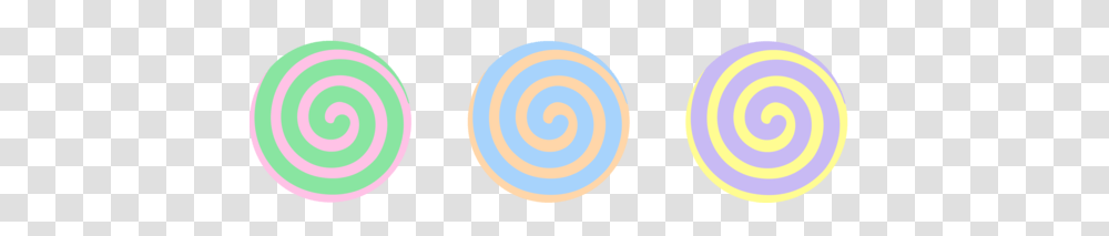 Three Spiral Pastel Candies, Logo, Trademark, Badge Transparent Png