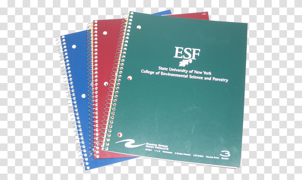 Three Subject Notebooks Paper, File Binder, File Folder Transparent Png