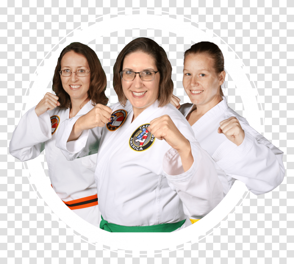 Three Taekwondo Moms Download Taekwondo, Person, Judo, Martial Arts, Sport Transparent Png
