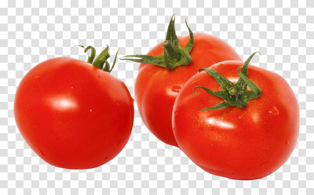 Three Tomatoes With Green Leaves Image, Vegetable, Plant, Food, Apple Transparent Png