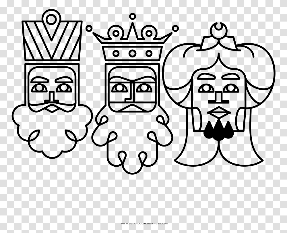 Three Wise Men Coloring, Gray, World Of Warcraft Transparent Png
