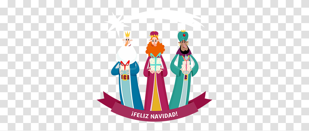 Three Wise Men Window Christmas Sticker Feliz Navidad Reyes Magos, Performer, Person, Leisure Activities, Circus Transparent Png