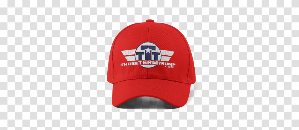 Threetermtrump Official Hat Red Baseball Cap Super Hero, Apparel Transparent Png
