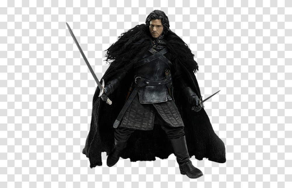 Threezero Game Of Thrones Jon Snow 16 Collectible Jon Snow Got, Person, Samurai, Coat Transparent Png