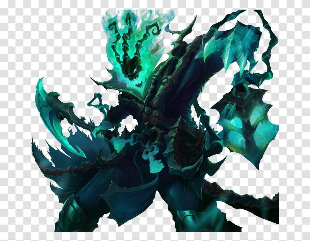 Thresh Kp League Of Legends Thresh, Ornament, Pattern, Fractal, Green Transparent Png