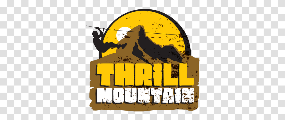 Thrill Mountain Logo Illustration, Poster, Advertisement, Outdoors, Animal Transparent Png