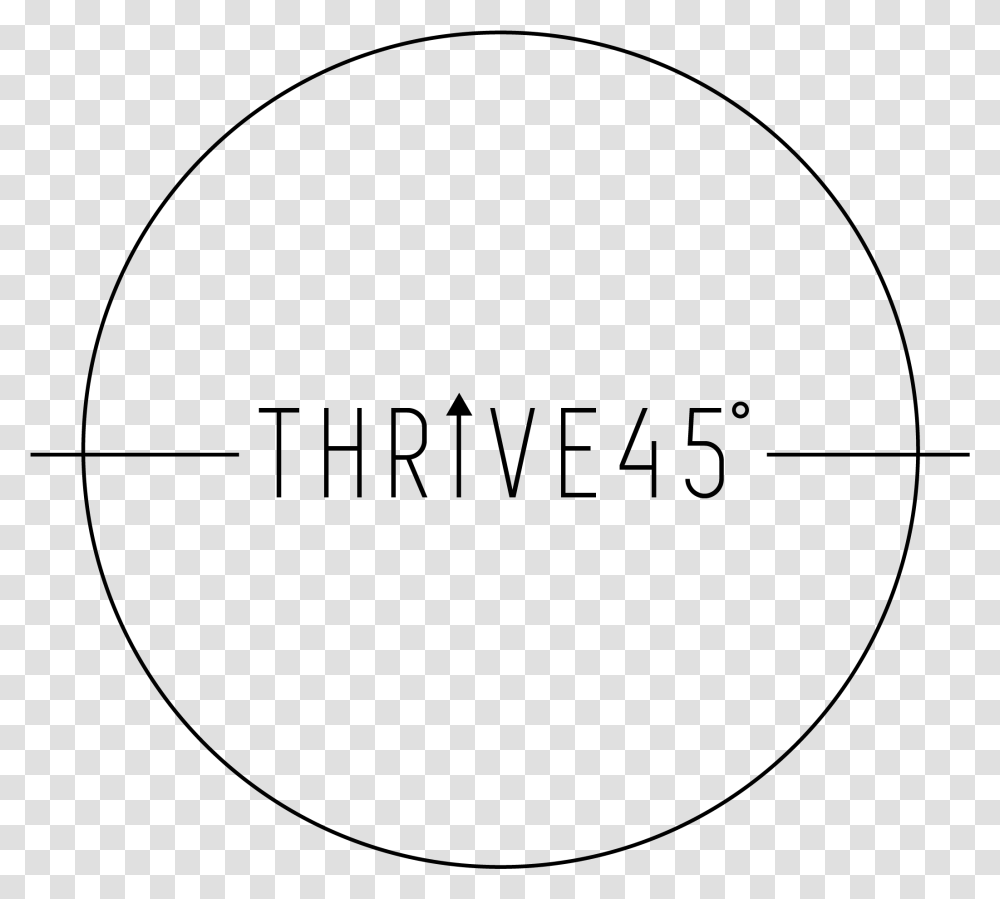 Thrive 45 Black Logo With Circle On Background Circle Logo Background, Gray, World Of Warcraft Transparent Png