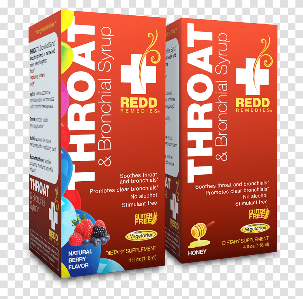 Throat Amp Bronchial Syrup Soothes Throat And Bronchials Brochure, Poster, Advertisement, Flyer, Paper Transparent Png