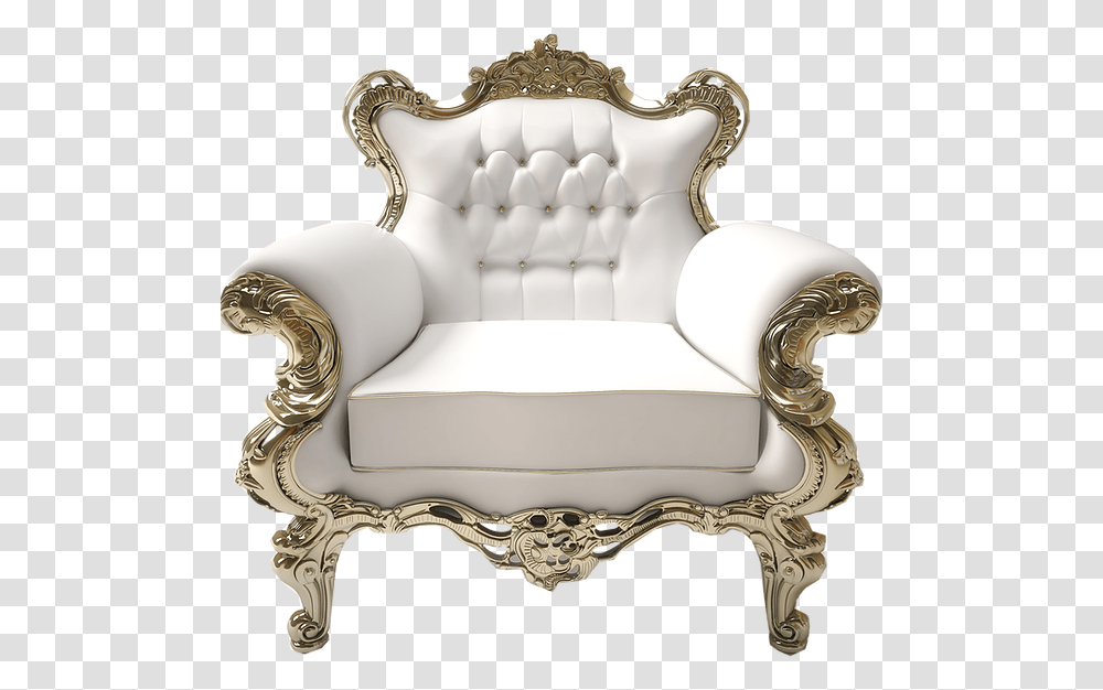 Throne, Furniture, Chair, Armchair, Couch Transparent Png