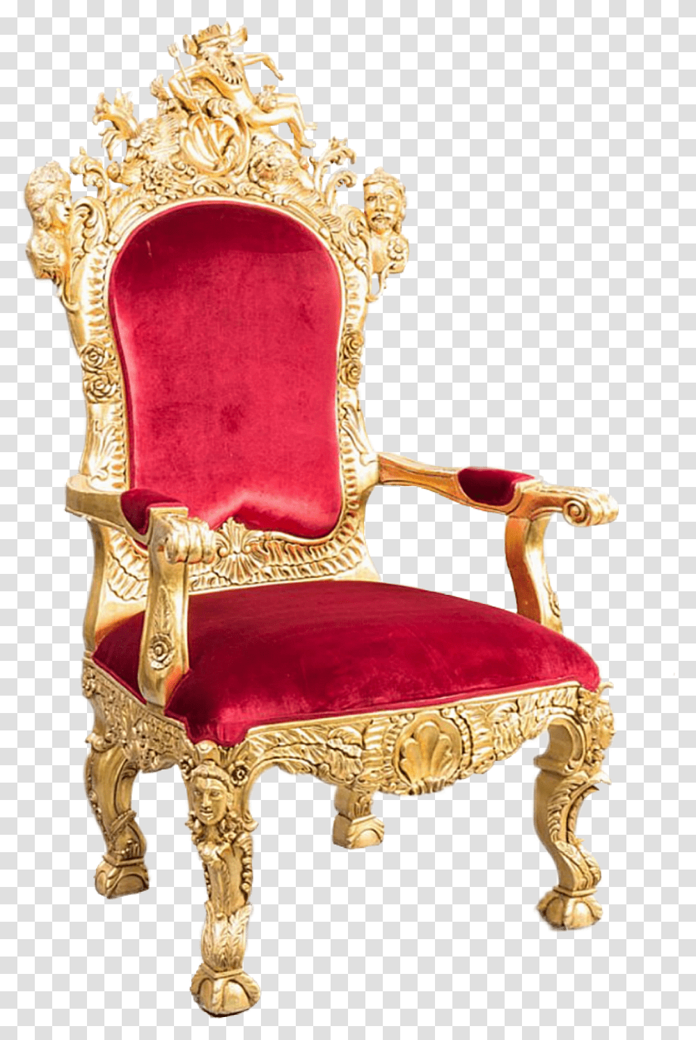 Throne, Furniture, Chair Transparent Png