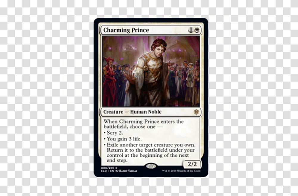 Throne Of Eldraine Charming Prince, Person, Id Cards, Word Transparent Png
